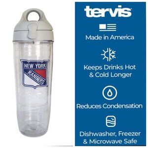 NEW Tervis Tritan 24oz New York Rangers Logo Tumbler Locking Lid Carry Loop